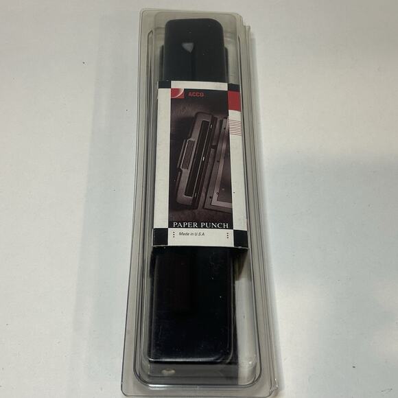 ACCO Heavy Duty 3-Hole Punch 10 Paper Capacity. 9/32” Holes Made In USA - Picture 1 of 3